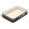 Dr. Oetker Stampo da forno rettangolare, tortiera con cerniera per torte, lasagne, teglia in acciaio e ceramica con rivestimento antiaderente, antigoccia, 38x25x7 cm