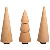 Rayher Alberi Legno, 2,9Cm Ø, Naturale, Assortito Altezza 7,8-8,5Cm, Box 3Pz, 46541505