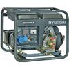 Hyundai Generatore elettrico di corrente diesel gasolio portatile monofase 5,5 kw AVR