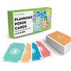 2DOBOARD Carte da Planning Poker per Agile Scrum - 12 Giocatori - Incluso un e-book con le istruzioni di pianificazione del poker in italiano e inglese - Carte Scrum Chiare e Colorate per le Stime Agile