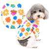 Zunea Cappotto Maglione per Cani di Piccola Taglia Pullover Invernale Felpa con Fiori Stampati Vestiti per Cuccioli Maglione Morbido Caldo Giacca Abbigliamento per Chihuahua Yorkie Bianco M