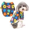Zunea Cappotto Maglione per Cani di Piccola Taglia Pullover Invernale Felpa con Fiori Stampati Vestiti per Cuccioli Maglione Morbido Caldo Giacca Abbigliamento per Chihuahua Yorkie Grigio M