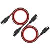 Cerrxian Cavo di estensione da SAE a SAE a 2 pin per collegamento/scollegamento rapido, calibro 18 AWG, spina di alimentazione CC resistente (50 cm), 2 pezzi