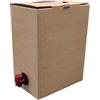 Weboxes Bag in box vino da 5 Lt. 18,8 x 12,9 x 25cm (LxPxH) Confezione da 10 pezzi (sacca interna non presente)