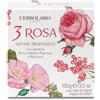 3 ROSA SAPONE PROFUMATO 100G- L'ERBOLARIO