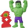 Marvel Hasbro Marvel F5067, Spidey e i suoi fantastici amici, Power Smash Hulk, giocattolo per età prescolare, action figure di Hulk da 25 cm che cambia l'espressione del viso, dai 3 anni in su, Multicolore