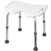 Mobiclinic®, Sedia da doccia, Bahía, Sgabello bagno, Marchio europeo, Seduta a u, Regolabile in 7 altezze, Fino 100 kg, Per vasca, Piedini antiscivolo, Wc anziani