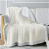 Everlasting Comfort Plush Sherpa Fleece Blanket - Dual Sided, Reversible Sherpa Throw Blanket - Warm, Comfy, Ultra Soft Throw Blanket