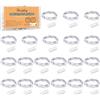 Vacoulery Micro LED Luci Stringa, 20 Pezzi 1M Filo di Rame con 10 LEDs, Ghirlanda Luminosa Lucine, Catena Luminosa Natale per Casa Interni e Esterni Feste Matrimonio Bottiglie Fai da te (Bianco freddo)