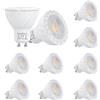 SanGlory Lampadina LED GU10 Luce Calda, 7W Lampadine GU10 LED Bianco Calda 3000K, 680LM, Pari a Lampadine Halogen da 70W, Lampade LED GU10 Non Dimmerabile, 10 Pezzi