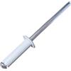 AERZETIX - C57118 - Set di 50 rivetti ciechi Ø4x14mm colore bianco RAL 9010 - in acciaio/alluminio - rivetto pop a rottura stelo