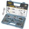 Hi-Spec Set Maschi e Filiere Metriche 39 Pezzi. Completo da M3 a M12 con Giramaschi e Accessori Calibro di Filettatura