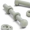 Caterpillar Red 20x Viti a testa esagonale naturali in nylon PA66+GF M6 x 70 mm + dadi