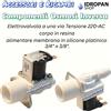Ricambio Osmosi Inversa Elettrovalvola 1 Via 220V AC, Attacco 3/4 x 3/8, Corpo in Resina Alimentare, Membrana Silicone, Portata 2,5 L/min