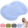 Booaee Grande Tappetino Scrubber per Piedi, Blu Piedi Scrubber per Doccia, Tappetino Scrubber per Piedi Scrubber, Grande Tappetino Scrubber per Piedi, Tappetino per Esfoliare Foot Scrubber Cleaner Massager