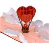 CUT POPUP.COM CUTPOPUP Air Baloon Biglietto Anniversario, Biglietto Auguri Matrimonio, 3D Biglietto Auguri Compleanno per Lui Sua Moglie Marito Coppia, Biglietto san Valentino IT