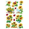 AVERY Zweckform 54171 - Set di 28 adesivi decorativi (girasole con brillantini), 2 fogli