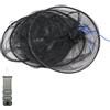 lemgyiamz Rete Porta Pesci Da Pesca - Mesh Trappola Pieghevole Pesce Cage Setnet Esca Accessori Per La A Strascico Sbarco In Nylon Cesto Di Semplice Adatto Il Posizionamento E Gamberi Quando, 1 Pezzo