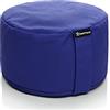 BODYMATE Cuscino per meditazione e yoga (zafu) H16 cm Ø31 cm - Imbottitura in gusci di grano saraceno, fodera in cotone lavabile in lavatrice - Cool Grey