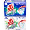 Wc Net - Energy con Candeggina Igienizzante + Energy Disincrostante Anticalcare, Detergenti in Polvere per WC, Schiuma Autopulente, 4 Buste x 2 Confezioni
