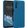kwmobile Custodia Compatibile con Oppo A16 / A16s / A54s Cover - Back Case per Smartphone in Silicone TPU - Protezione Gommata - blu indaco