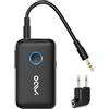 YMOO Trasmettitore Ricevitore Bluetooth 5.3 per TV to 2 Cuffie, Bluetooth Wireless HiFi Audio Trasmettitore Aptx a Bassa Latenza, Adattatore con 3.5mm Jack AUX per Aereo/PC (Nero)