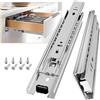 AOLISHENG Guide Per Cassetti Estrazione Totale 350 mm Montaggio Laterale Binari Cassetti Scorrevoli Portata Massima 45 kg Guida Binario Cassetto Per Cucina e Ufficio Argento 1 Paio(2 Pezzi)