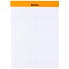 RHODIA 194046C - Blocco Memo N°13 arancione- A6 11,5 x 16 cm - 5/5 (Quadretti piccoli) - 240 FOGLI 80g/m - Pratico e Compatto - Collezione Rhodiatime