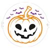 Decora 9270925 Stencil Zucca Halloween-ø 25cm, Plastica