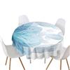 Highdi Tovaglia Rotonda Antimacchia, Tavolo Circolare Copertura Antipolvere Impermeabile Moderna Tovaglia Tonda per Buffet, Matrimonio, Ristorante, Festa (Astratto,Diametro 180cm)