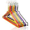 HOME PRO Grucce Appendini Metallo Appendiabiti Armadio Stampelle Abiti Ferro Salvaspazio Colorate per Casa Lavanderia Pantaloni Arcobaleno 80 pezzi