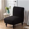 JORTUIO Copripoltrona Senza Braccioli Elasticizzato, 1 Posto Universale Senza Braccioli Copridivano,Moderna Antiscivolo Accent Chair Cover Protettiva Rimovibile Lavabile con Fondo Elastico