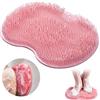 Booaee Grande Tappetino Scrubber per Piedi, Rosso Piedi Scrubber per Doccia, Tappetino Scrubber per Piedi Scrubber, Grande Tappetino Scrubber per Piedi, Tappetino per Esfoliare Foot Scrubber Cleaner Massager