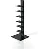 ZStyle BBB ITALIA Libreria SAPIENS a colonna verticale scaffale autoportante con ripiani (97 cm, Black)