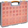 Amazon Basics Organizer professionale con 19 scomparti rimovibili, Nero,Arancione, 41.91 x 33.53 x 6.1 cm