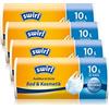 Swirl Maniglia di immondizia, antibatterico, 4 rotoli, Bianco