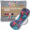 Natissy Assorbenti Lavabili Cotone Biologico; Assorbenti Riutilizzabili 6-Pack + Borsa (L+XL) PRODOTTI IN EU; Assorbenti Lavabili Flusso Abbondante Notte; per ciclo mestruale, l'incontinenza e il dopo parto