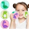 Hilph Impacco freddo per lesioni dei bambini, riutilizzabile, 3 piccoli impacchi di ghiaccio in gel a forma di dinosauro, per alleviare il dolore, per il pranzo, mal di denti, urti, gonfiore, lividi