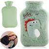 Huahuanghui Borsa Dell'acqua Calda per Bambini,Borsa Acqua Calda Portatile,Borsa Acqua Calda Peluche,per Collo Mano Piede Caldo,Adatto a bambini e adulti,borsa dell'acqua calda rimovibile e lavabile