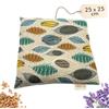 Sakito Cuscino Termico Microonde (25x25 cm) - Cuscino Riscaldabile Naturale per Cervicali e Lombalgia, Uso a Caldo o a Freddo - Elevata Ritenzione del Calore - Tessuto di Prima Qualità - Profumo di Lavanda