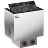 SAWO Nordex 2017 6,0 kW Stufa elettrica per sauna; controllo integrato direttamente sulla stufa (NB modelo); Multi-Voltaggio: 230V monofase o 400V trifase; Custodia in acciaio inossidabile