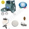 Rigo Turbina Multirigo TMR180E con 1 Gomito per soffitti GOM05, 5 filtri, 3 ugelli, aerografo MBA VPA e densimetro