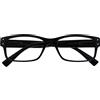 OPULIZE Occhiali Da Lettura Uomo Nero Grande Stile Designer Lettori Cerniere Molla R11-1 Diottria +3,00
