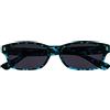 OPULIZE Blu Tartaruga Lettori Sole Occhiali Da Lettura Uv400 Uomo Donna Uvsr005 +2,50-50 Gr