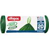 Alfapac -Sacchi della spazzatura ultra resistenti - Vegetal Origin - confezione da 20 sacchi da 20L con lacci scorrevoli