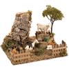 Bertoni S.r.l. Parete Rocciosa con Capre per Presepe