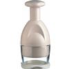 KitchenCraft Mini tritatutto manuale, senza batterie, plastica / acciaio inox, bianco, 23 x 10 x 10,5 cm