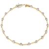 Gioielleria Lucchese Oro Bracciale Tennis Donna Oro Giallo Bianco Diamanti GL100699