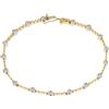 Gioielleria Lucchese Oro Bracciale Tennis Donna Oro Giallo Bianco Diamanti GL100700