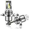 TECTICO H4 P43t 6000K 40W LED Lampadine fari Mini super luminoso Bianco freddo visione estrema abbaglianti/anabbaglianti Kit di conversione sostituzione fari,2 pezzi